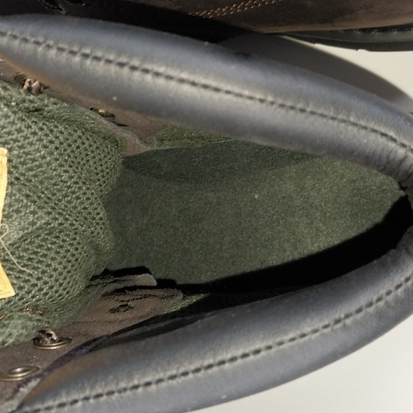 Leather Work Boots Padded Collar Goodyear Construction Brown by ITASCA - Picture 7 of 15